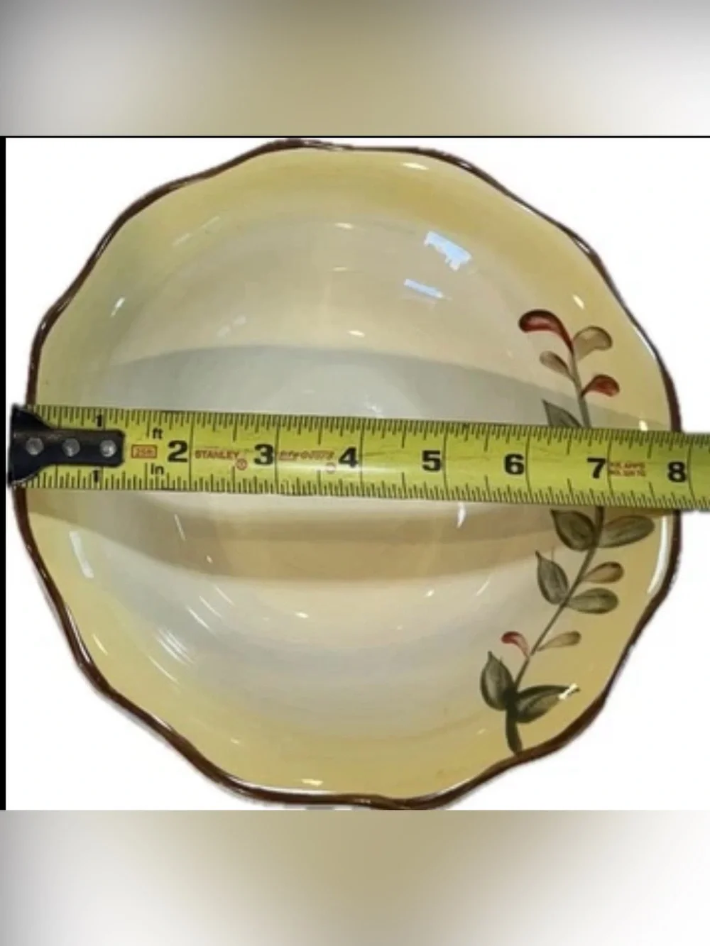 Vtg Better Homes & Gardens Tuscan Retreat Soup/Cereal Bowl 8” Scalloped Edge